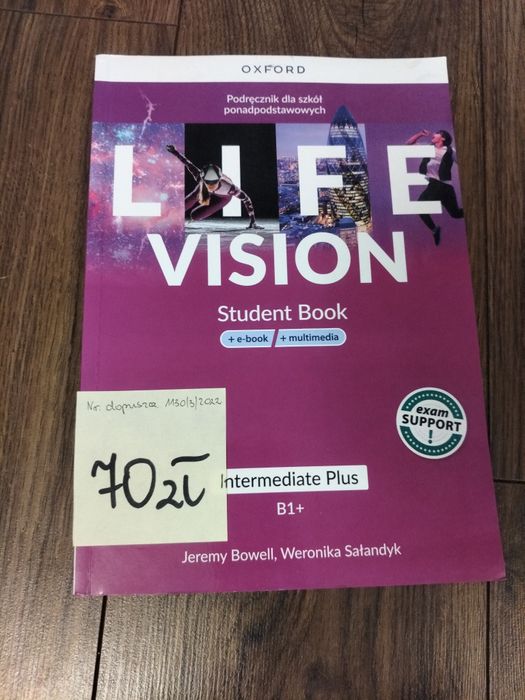 Sprzedam Life Vision INTERMEDIATE PLUS  B1+