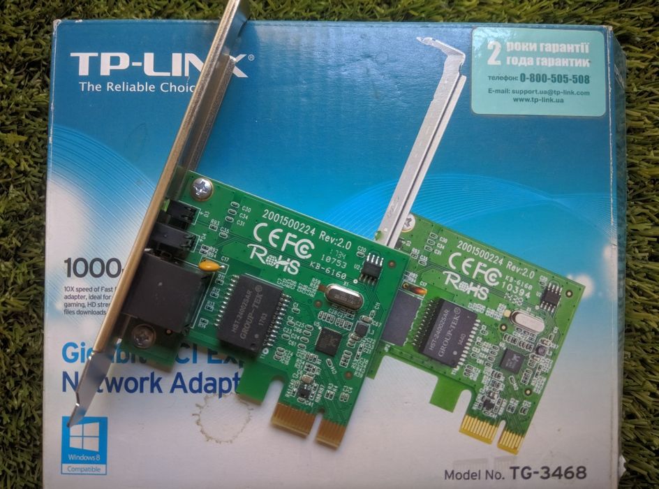 Гігабітний PCI Express Мережевий адаптер TP-Link TG-3468