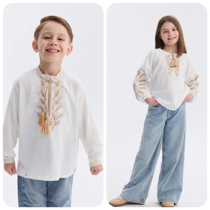 Дитячі вишиті сорочки Колоски