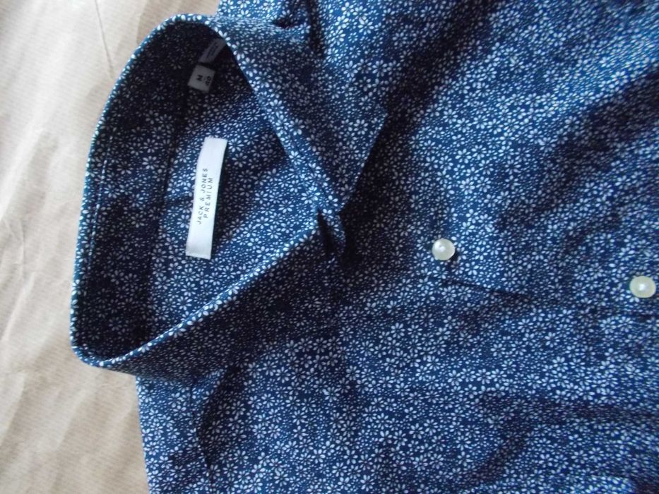 JACK&JONES PREMIUM, Designerska Koszula Męska M 40 cm Dania