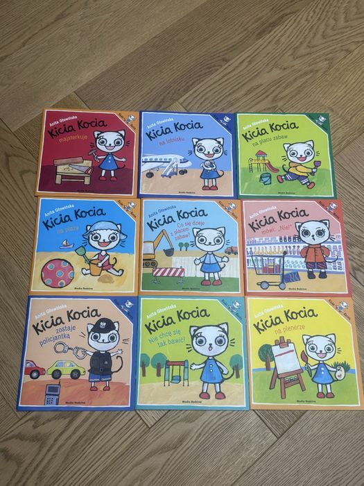 Zestaw 9 książek Kicia Kocia
