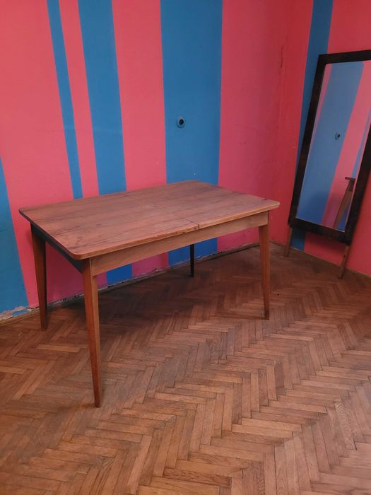PRL stół rozszerzany, do renowacji