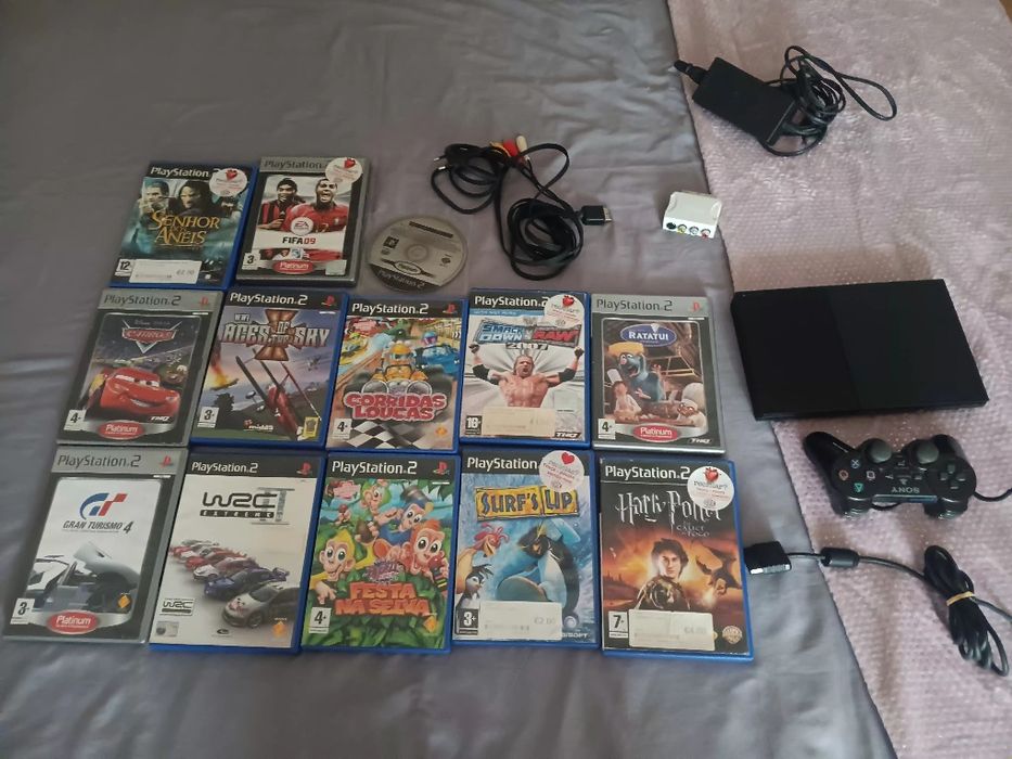 Playstation 2 slym a funcionar