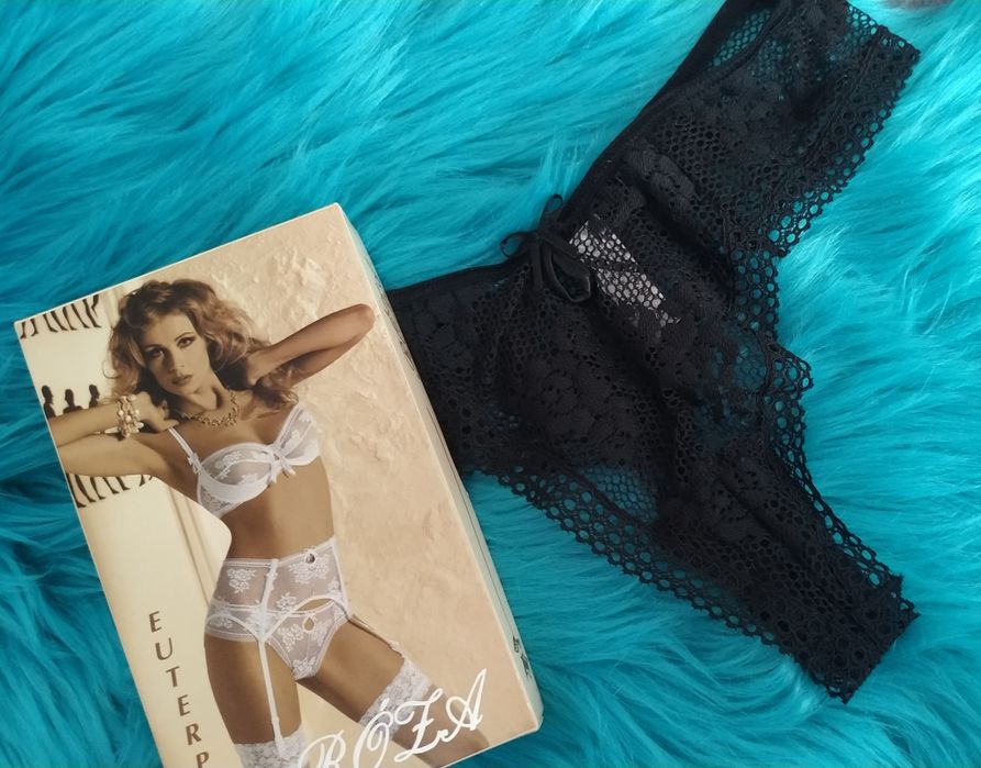 Stringi Róża Euterpe czarne XL