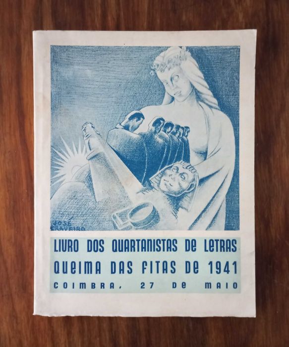 Antigo Livro dos Quartanistas de Letras Queima das Fitas de 1941