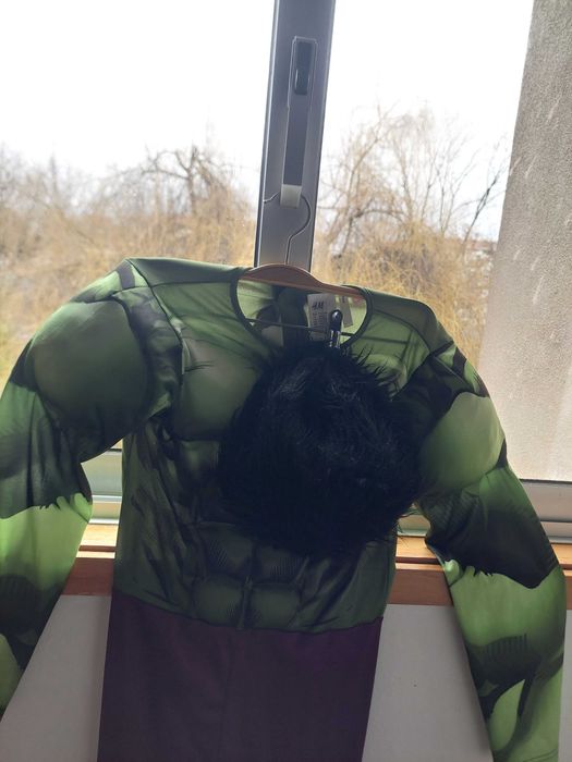 Hulk fato de carnaval  tamanho 9-10