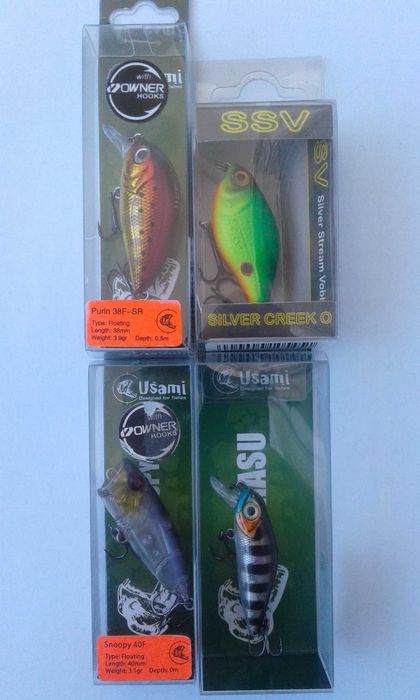 Воблери: Usami, SSV, Mepps