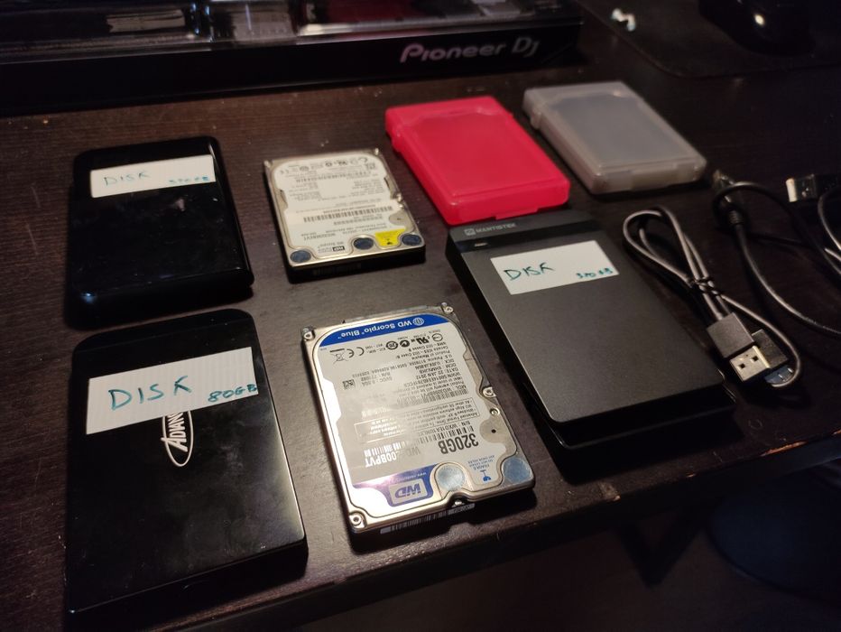 Conjunto de 4 discos externos + Extras