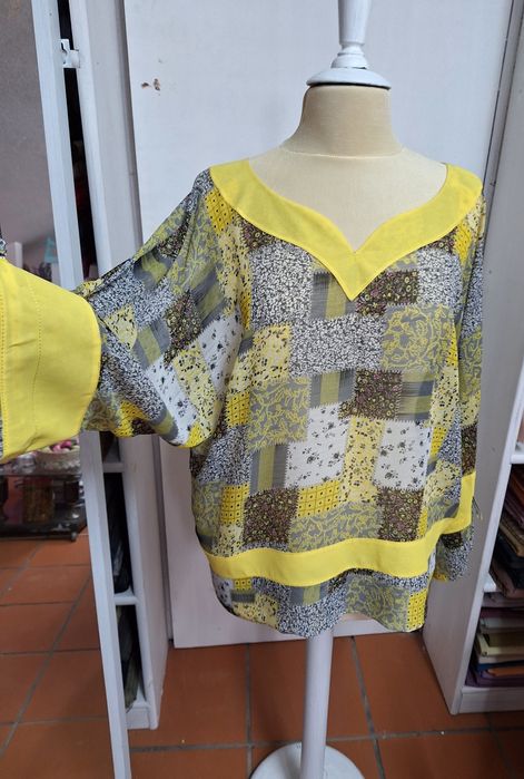 Schiffon Blouse corte largo