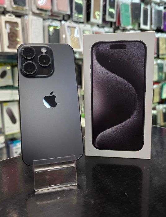 iPhone 15 Pro 256gb Black Titanium, bez Rat, Sklep, FC Mobile, CH Domino
