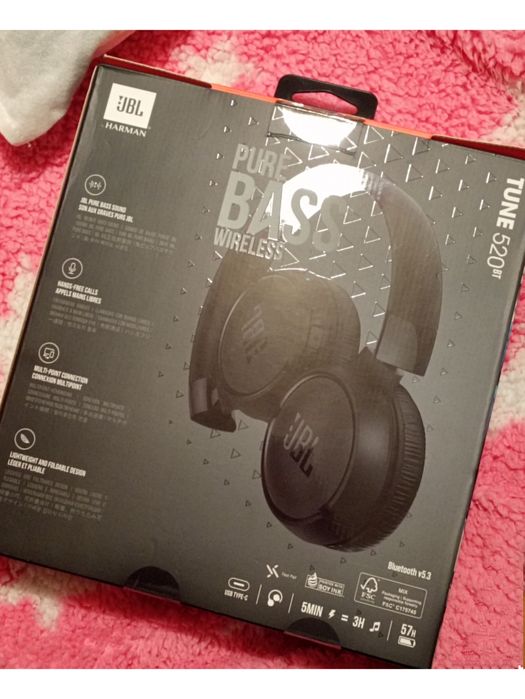 Słuchawki bezprzewodowe JBL TUNE 520BT