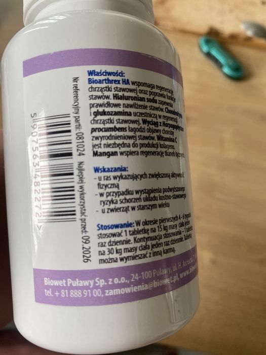 Bioarthex HA suplement dla psa