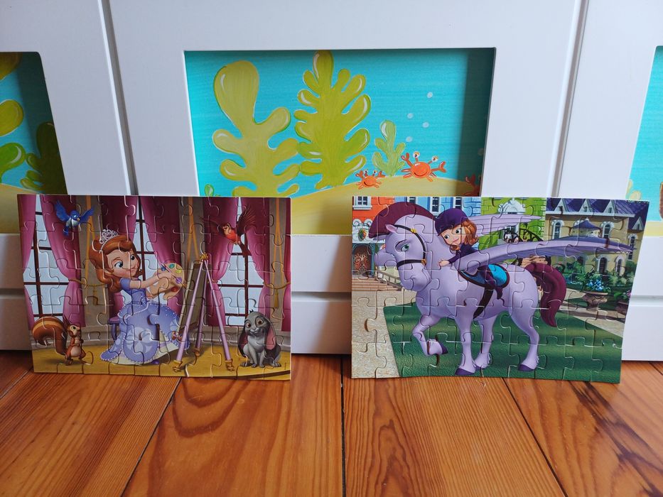 Puzzles de madeira da Princesa Sofia 50 peças64874043125763125