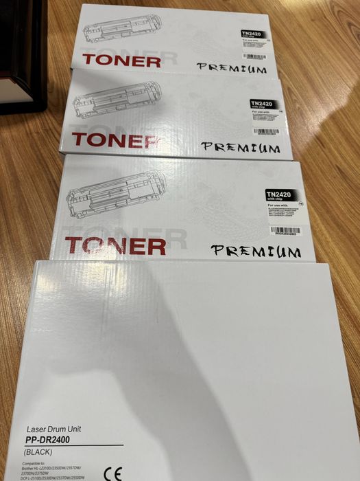 Zestaw 3× toner TN-2420 + 1× bęben DR-2400 – PREMIUM – NOWE