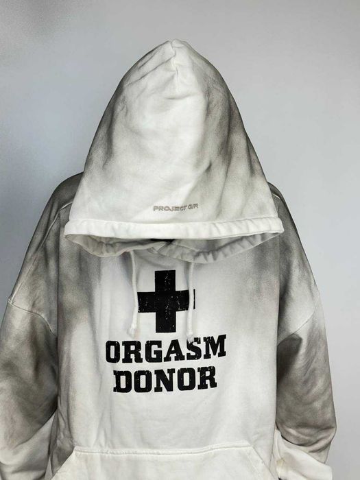 Худі ORGASM DONOR Project G/R Grailz біла белое худи  M L