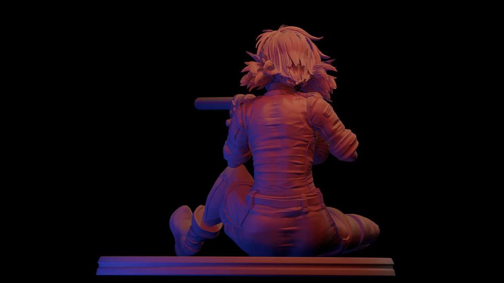 Vampire Soldier (Victoria Seras) Wariant B - figurka druk 3d z żywicy
