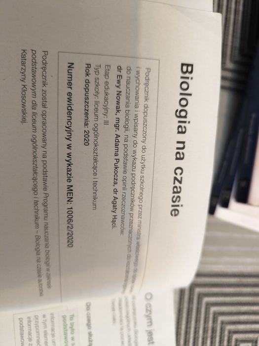 Podręcznik Biologia na czasie 2 zakres podstawowy