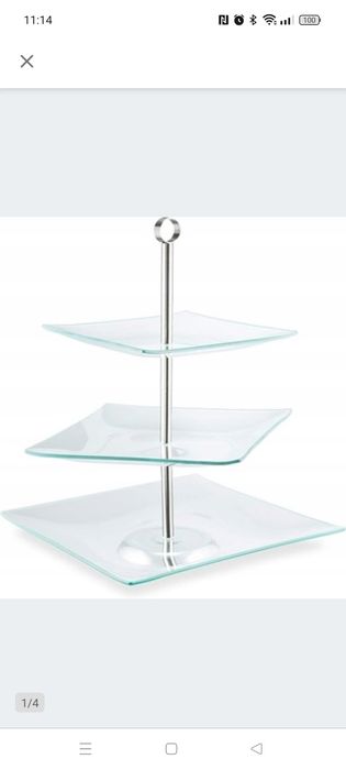 Patera 30 cm 3 talerze kwadrat