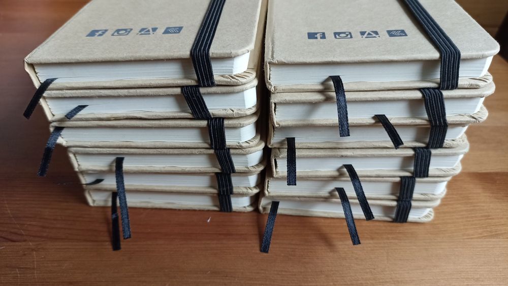Komplet, nowe, mały notes, 12 sztuk