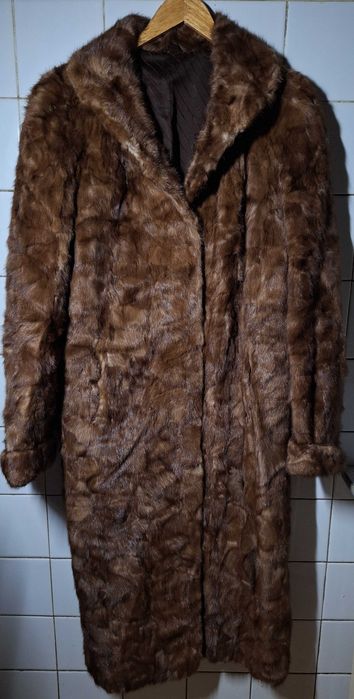Шуба из кусочков норки, р. 46-48