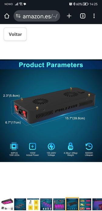 Lâmpadas Led para plantas de interior, flores e legumes