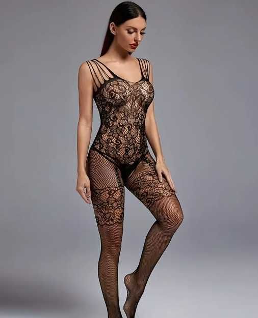 B003 seksowna bielizna erotyczna bodystocking body komplet XS/3XL
