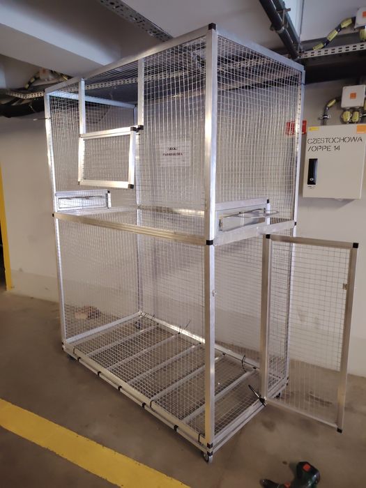 Klatki , woliery aluminiowe