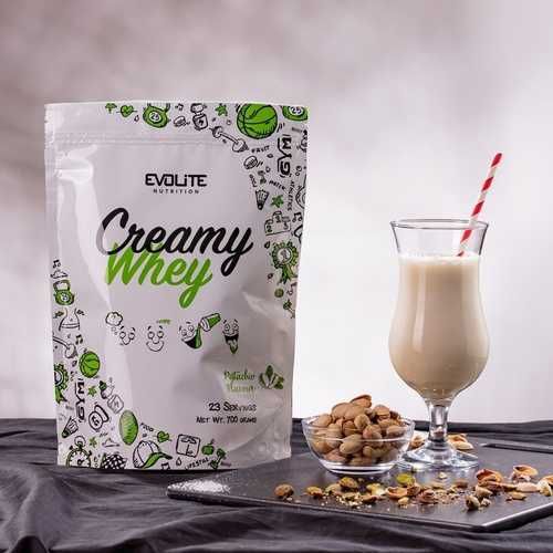 Evolite Creamy Whey 700g Białko WPC Odżywka Białkowa kremowy wafelek