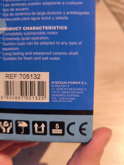 Pompka akwariowa z regulacją strumienia 5w Risesun