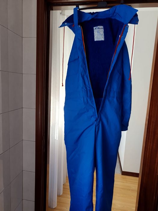 Fato de macaco Azul