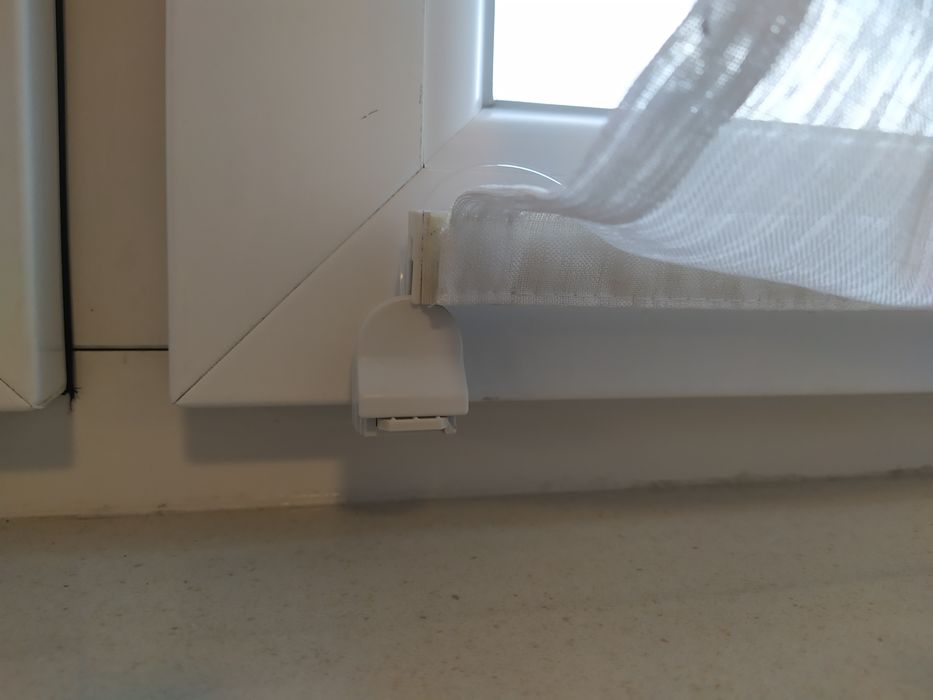 Biała roleta firankowa / firanki, rolety wewnętrzne