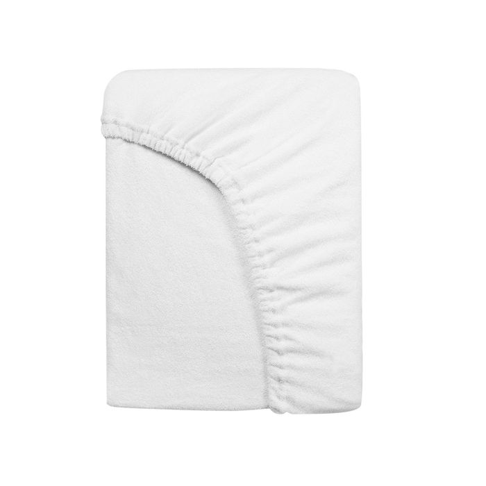 Prześcieradło frotte z gumką 140x200 białe