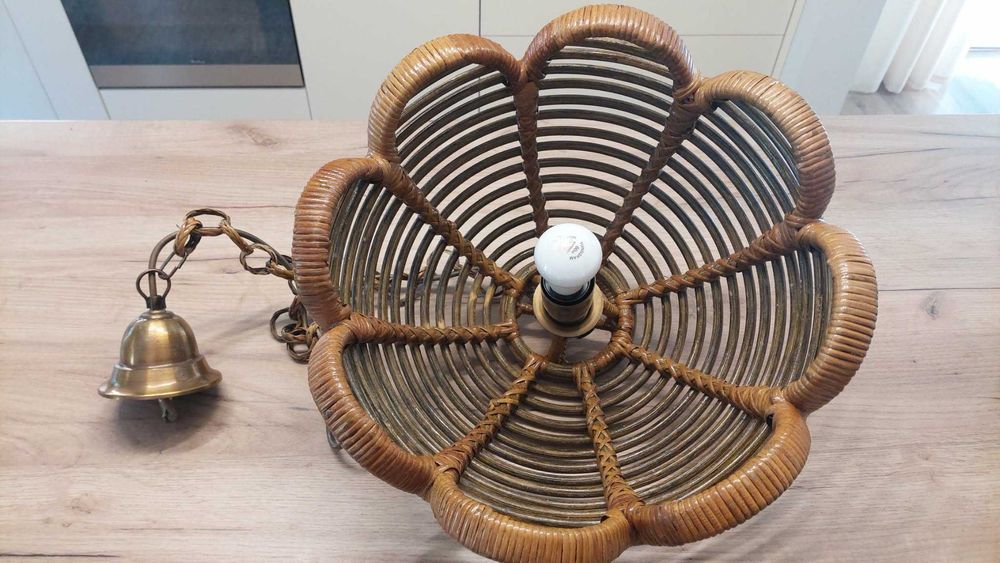 Lampa ratanowa sufitowa PRL