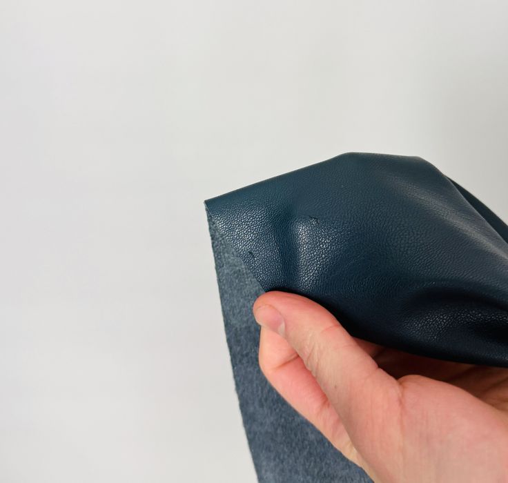 Petrolowa skórzana mini spódnica z gumką L 40 ZARA