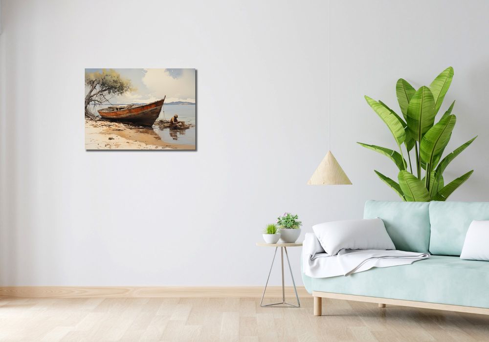 Obraz 70x50cm Spokój Przybrzeża