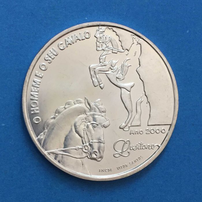 1000 Escudos 2000 O HOMEM E O SEU CAVALO, prata