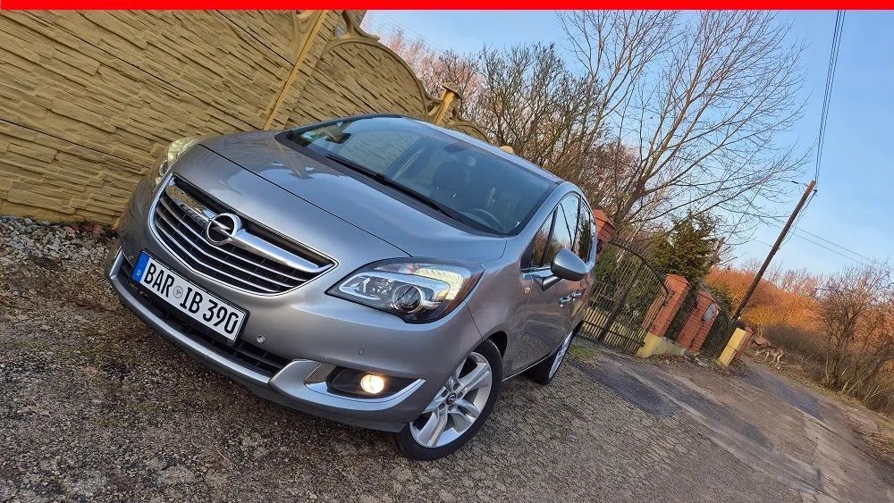 Opel Meriva 1,4T-Lift-Cosmo-Pół Skóra P,Fotele+Kierownica-Kamera-Alu17 Orginał