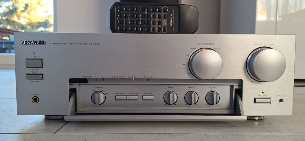 Wzmacniacz KENWOOD KA-5090R  2x90W dynamika 105 db dampfing factor 250