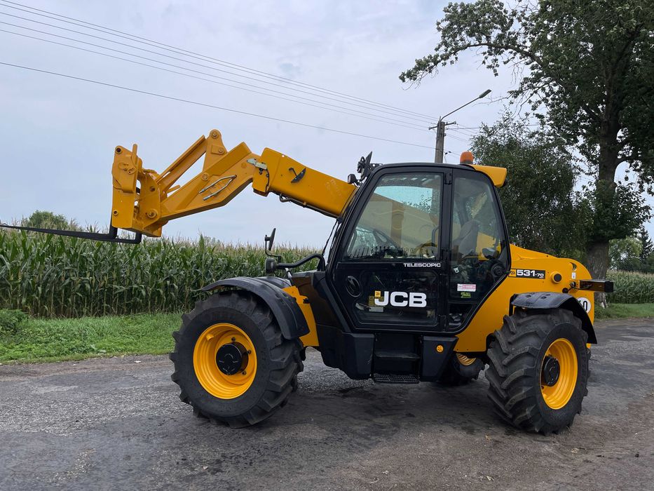 Ładowarka teleskopowa Jcb 531-70 AGRI 2014 ROK_7 Metrów 3.1 Tony_Bez DPF I AD BLUE_Bardzo ładny stan_Gotowa do pracy_Nowe opony_Leasing Kredyt!