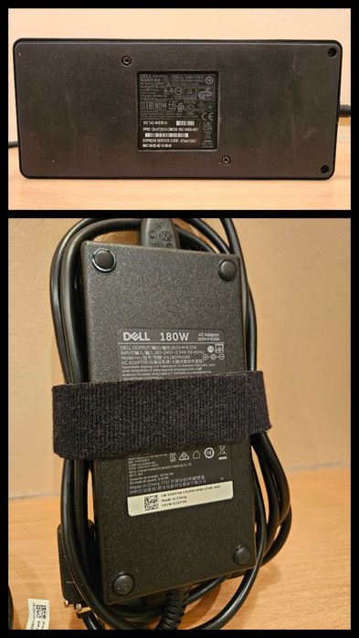 Stacja Dokująca Dell WD19TBS + Oryginalny Zasilacz Dell 180W = ZESTAW!