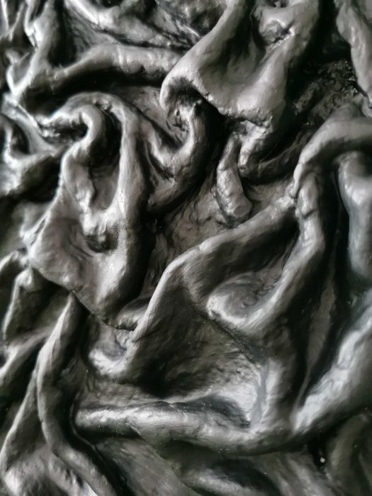 Інтер'єрна об'ємна картина Золото на чорному