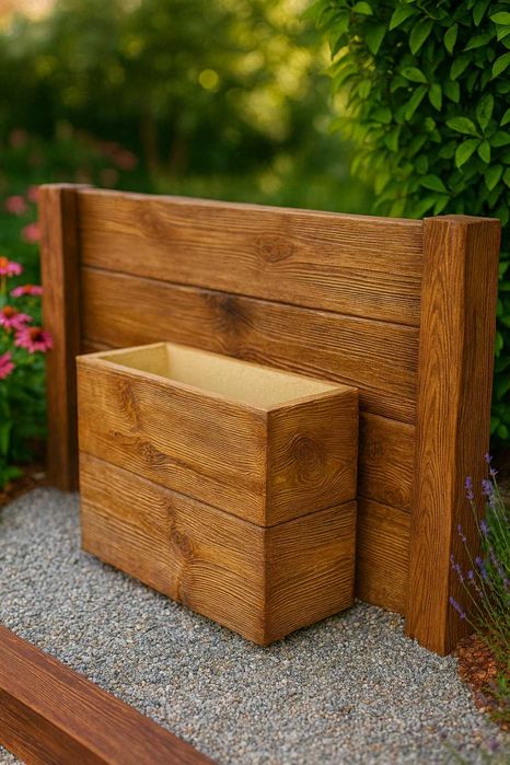 Betonowe deski ogrodzeniowe, ogrodowe, duży format, deska dwustronna