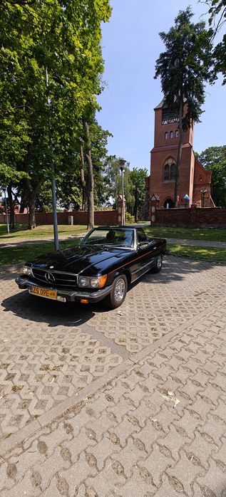Auto samochód do ślubu Mercedes SL 380 R107 V8