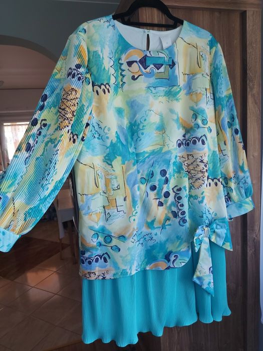 Sukienka 48 miętowa