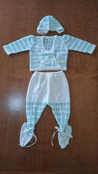 Conjunto Roupa de Bebê Bordado
