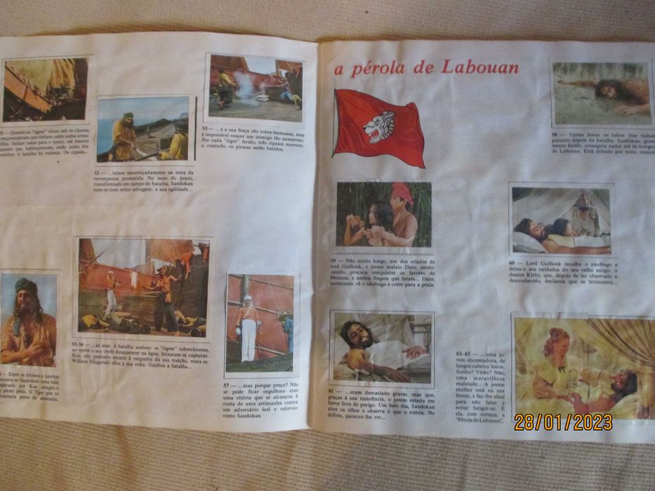 Coleção Sandokan - Caderneta a faltar só 10 cromos