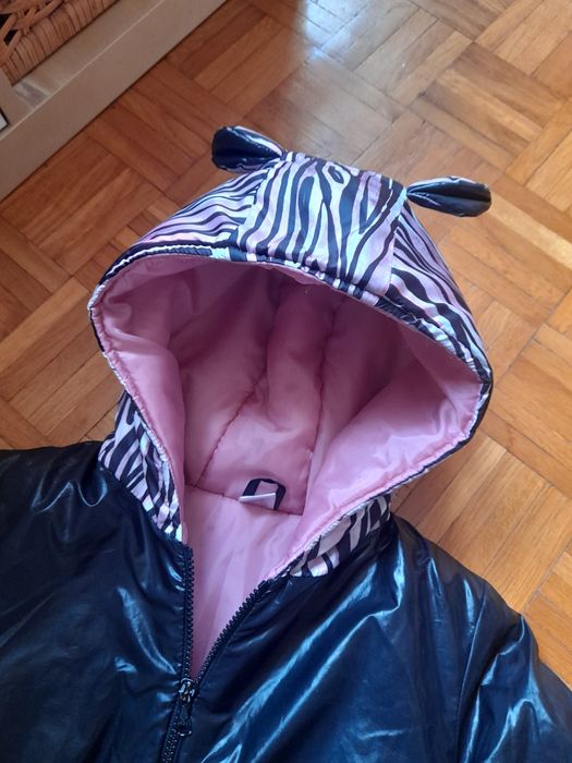 Kurtka zimowa, rozmiar ok 134 cm, jak nowa