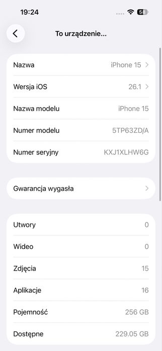 iPhone 15 256GB Black