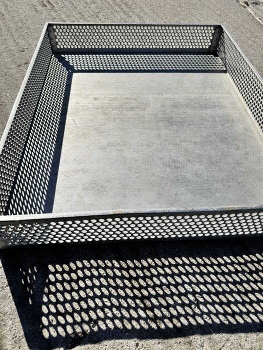 Skrzynie tace nierdzewne aluminium 3szt