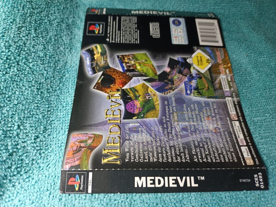 PlayStation 1 Medievil ps1 psx psone Okładka Tylnia